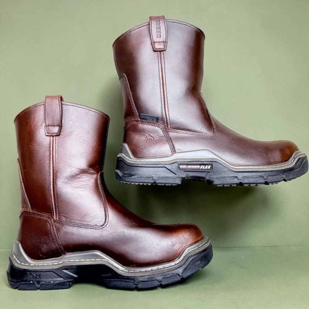 Wolverine DuraShocks Steel Toe Work Boots Mens 10.5 EW Flex Waterproof Plus EH